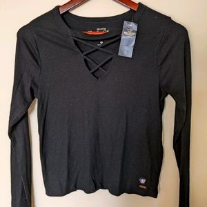 Hollister -M- Black Cross shirt